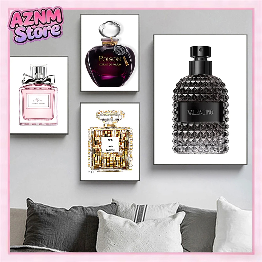 Perfume Fragrance House - 1pc frameless Minimalist Wall Art Woman