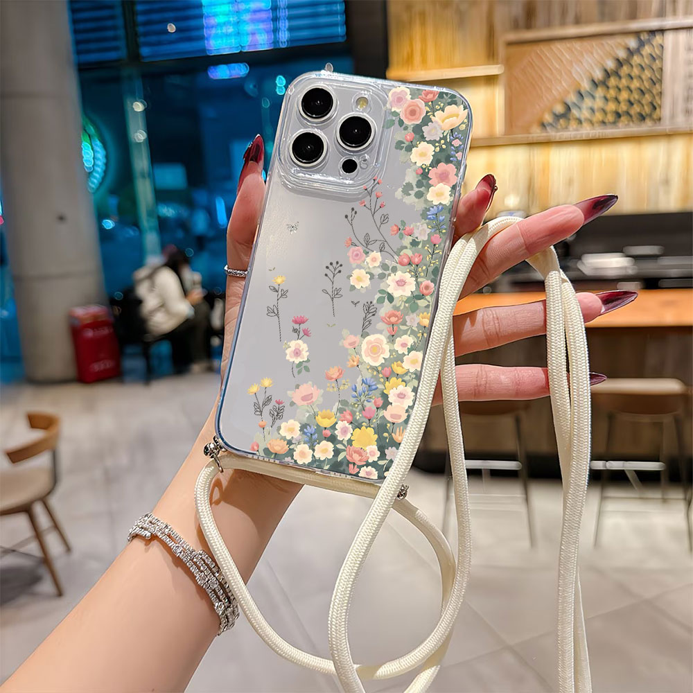 Perfume Pure Xs - Crossbody Lanyard Strap Phone Case For