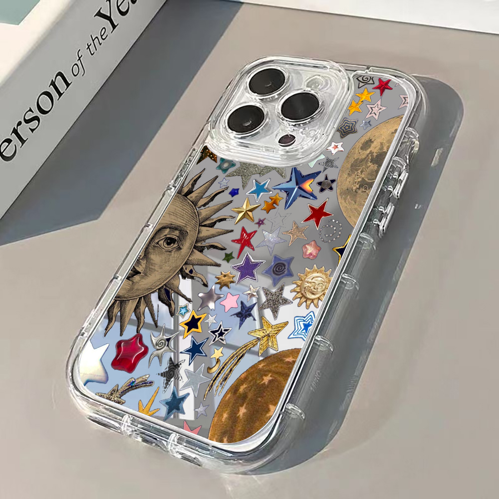 Perfume Pure Xs - Celestial Gold Glitter Mirror Phone Case