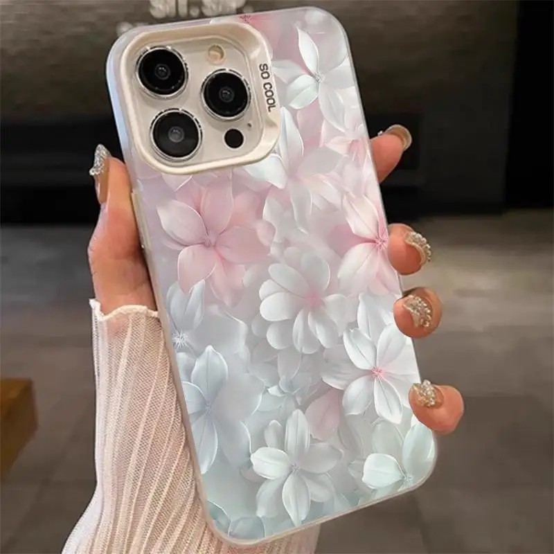 Perfume Pure Xs - Pink Flower Case for iPhone 15Pro
