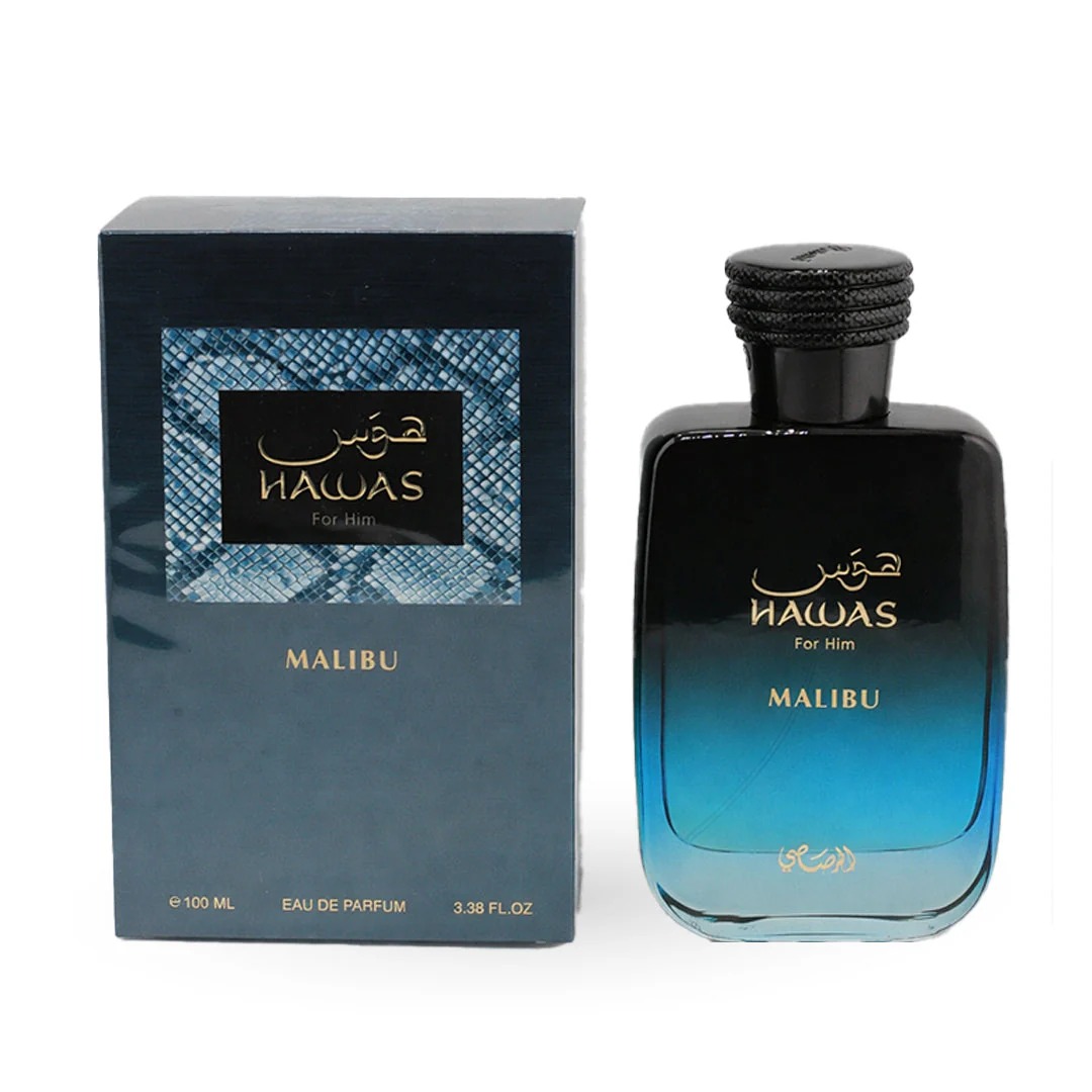 Rasasi Hawas Malibu For Him ED - Perfume Fragrance Blue recension och pris