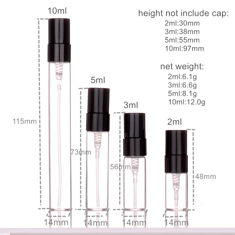 30/100pcs 2ml 3ml 5ml 10ml Gla - Perfume Fragrance Gallon recension och pris