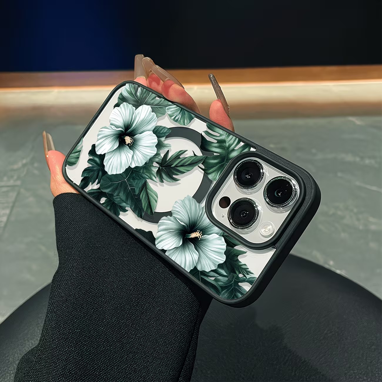 Green Floral Print Phone Case  - Perfume Pure Xs recension och pris